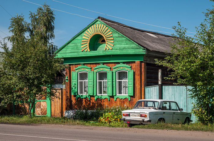 ایزبا، خانه، کلبه روسی