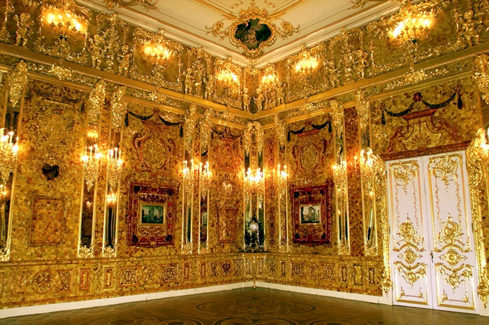 اتاق کهربا، روسیه، سن پترزبورگ، سنت پترزبورگ، کاخ کاترین