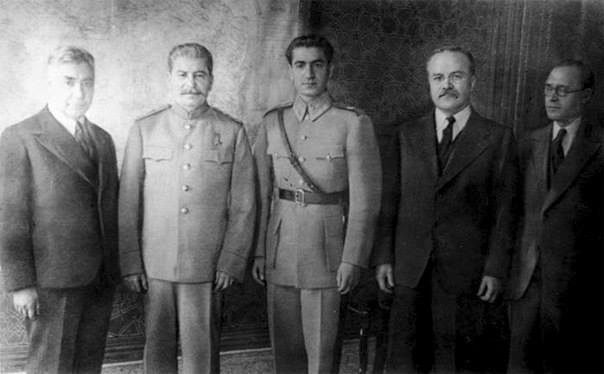 کنفرانس تهران، استالین، محمدرضا شاه پهلوی، جنگ جهانی دوم