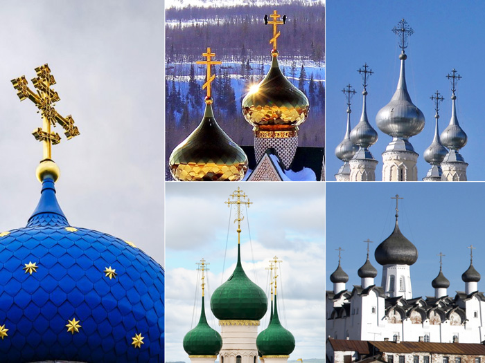 رنگ گنبد کلیساهای ارتودوکس روسیه